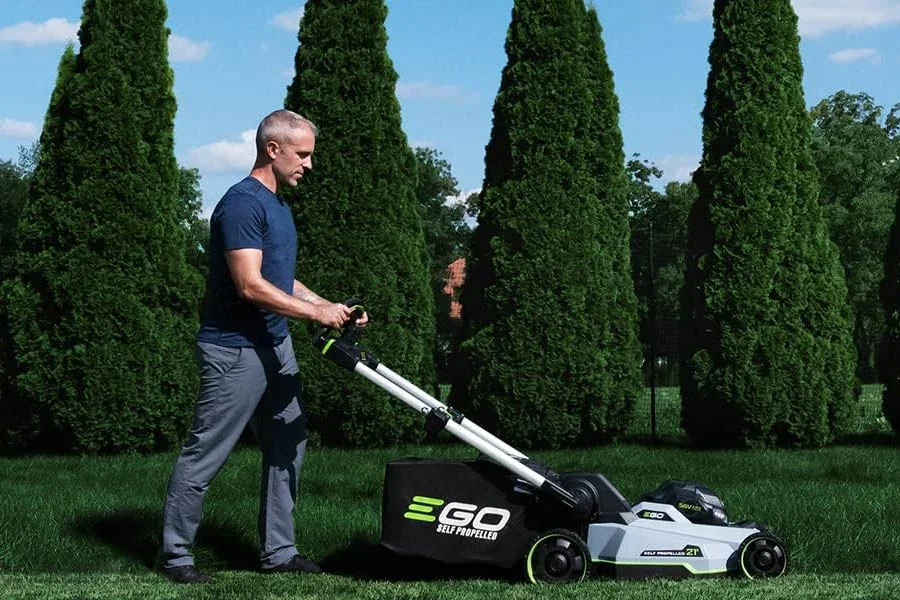 best self propelled battery lawn mower