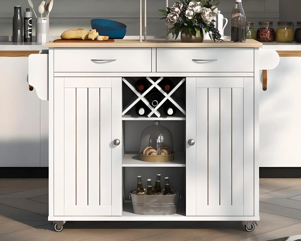 small rolling kitchen cart